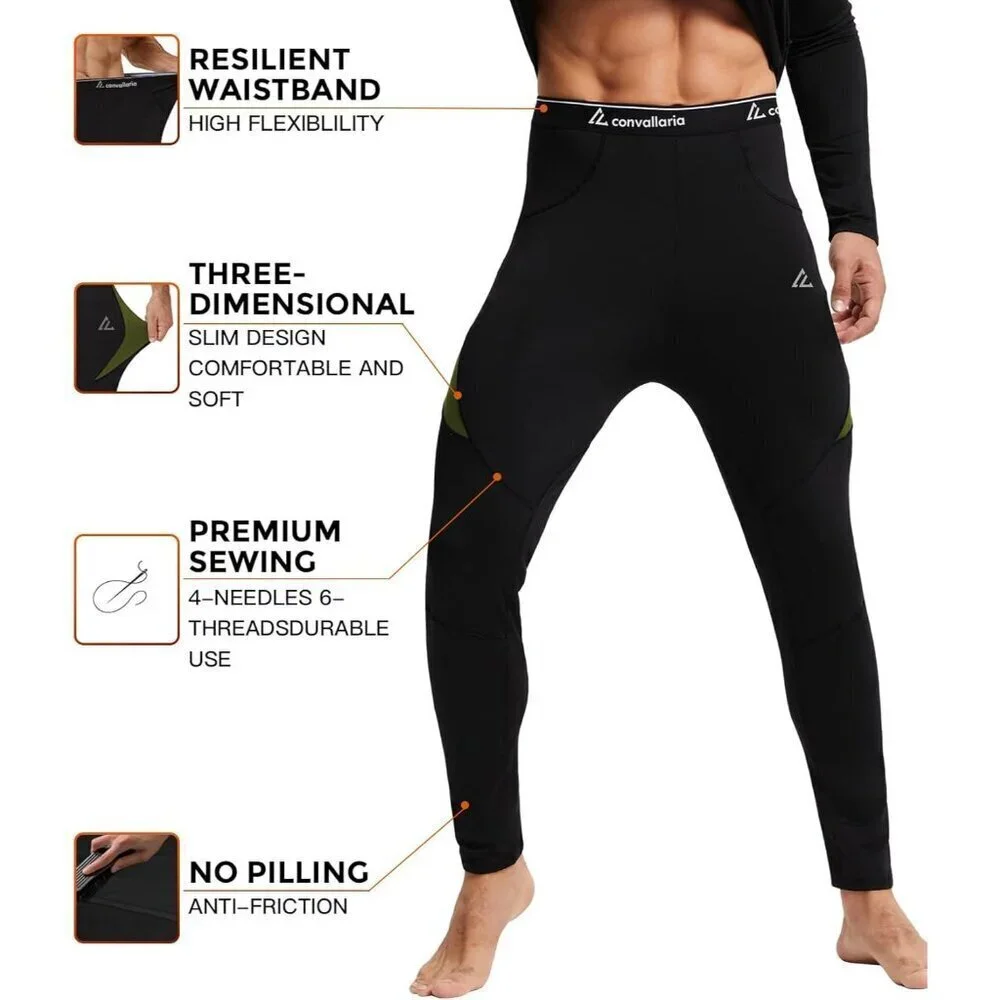 Thermal Underwear Long Johns Set Mens Winter Gift Hunting Gear Sport Base Layer